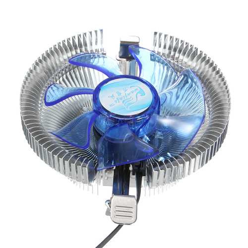 Quiet Blue LED CPU Cooler Cooling Fan Heat Sink for Intel LGA775 1155/1156 i3/i5/i7 AM2 AM3