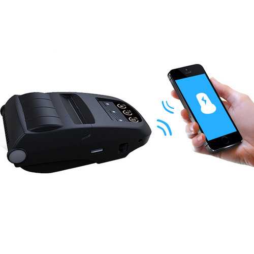 NT-1800 Mini Bluetooth 4.0 Thermal Printer 58mm QR Code Mobie APP 5200mAh Power Bank Support Android iOS