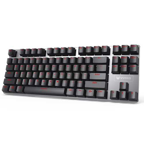 Original Rapoo V500 Alloy Version 87Keys 26 Key Rollover Mechanical Gaming Keyboard
