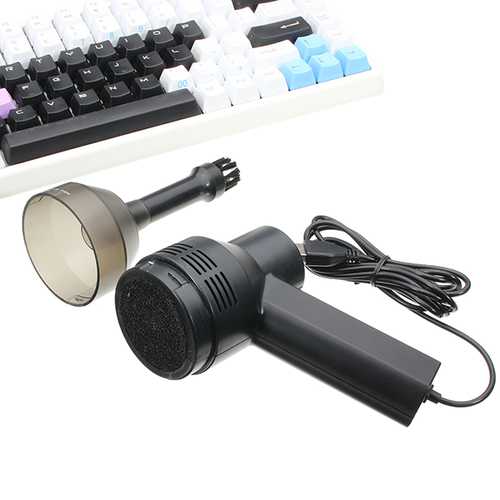 Portable USB Mini Vacuum Cleaner Computer Keyboard Dust Cleaning Brush Handheld Clean Kit