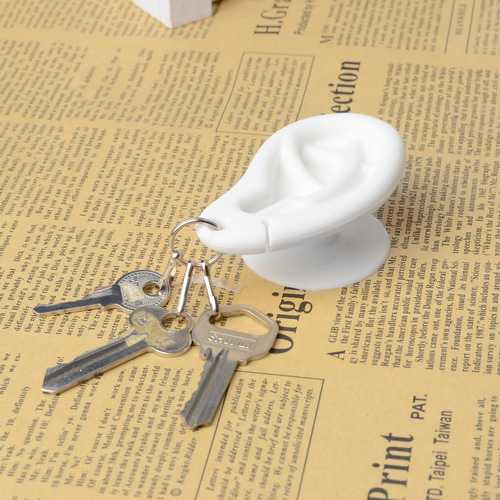 Ear Creative Silicone Sucker Stand Holder Cable Organizer For Smartphone Key Chain Earphone