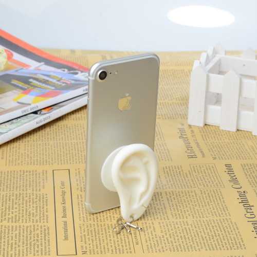 Ear Creative Silicone Sucker Stand Holder Cable Organizer For Smartphone Key Chain Earphone