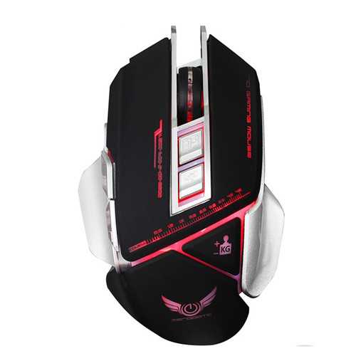 X400 7 Keys 3200DPI Wired LED Variable Light Gaming Mouse