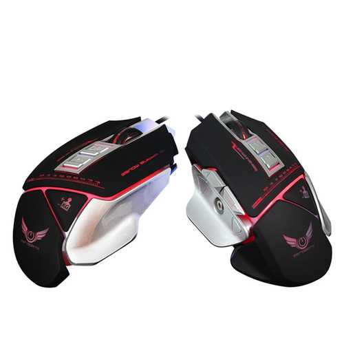 X400 7 Keys 3200DPI Wired LED Variable Light Gaming Mouse