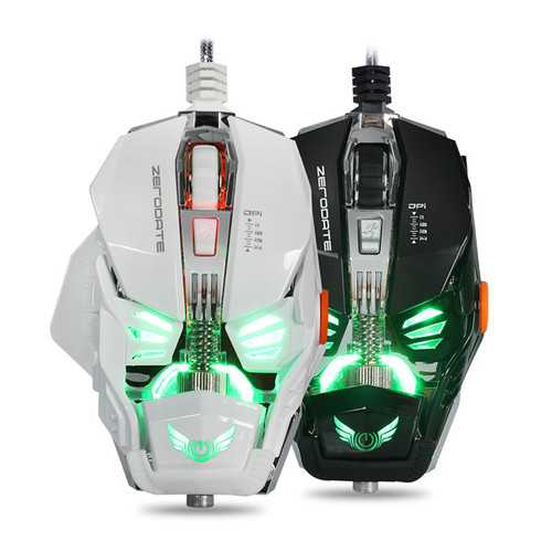 X600 8 Keys 2500DPI Ergonomic Wired LED Optical Gaming Mouse