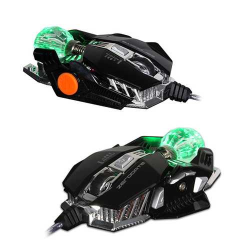 X600 8 Keys 2500DPI Ergonomic Wired LED Optical Gaming Mouse
