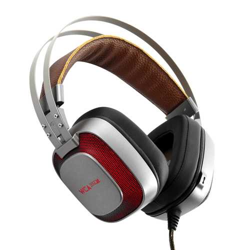 Xiberia K10 USB Wired HiFi Noise Canceling Backlit Gaming Headphones Headset with Microphone