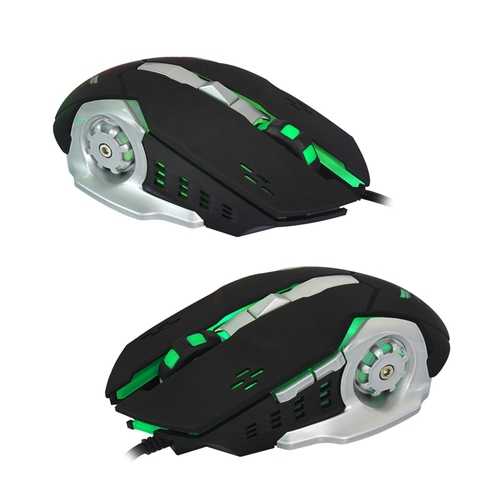 X500 3200DPI Adjustable 6 Button USB Wired LED Backlight Gaming Mouse for PC Computer Laptops