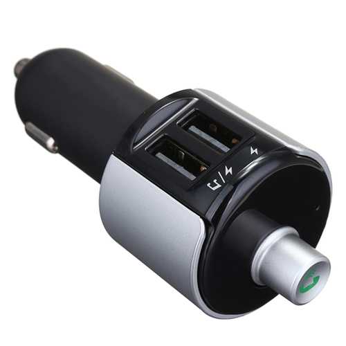 5V 3.4A Dual USB Port Car Charger Adapter For Tablet With Wireless Bluetooth