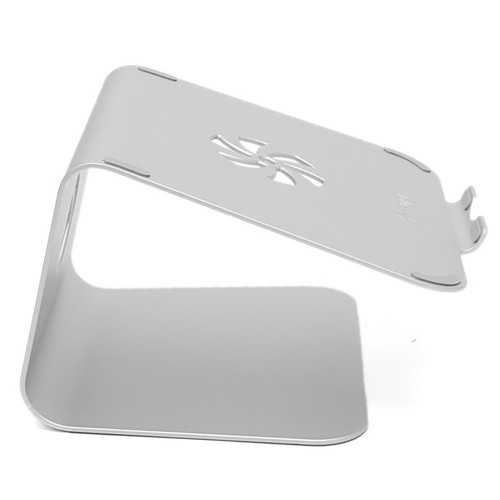 Silver Metal Notebook Laptops Stand Desktop Holder For Tablet Notebook