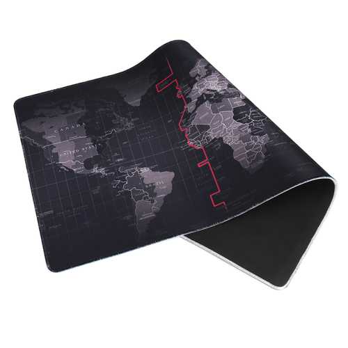 800x400x4mm Large Non-Slip Laptop Computer Keyboard World Map Mouse Desktop Pad Mat