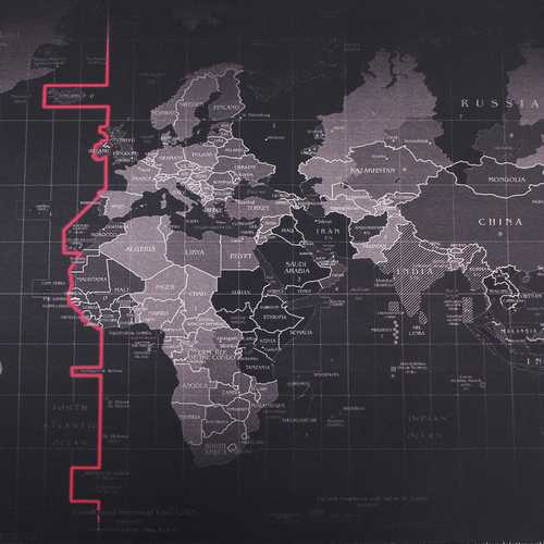 800x400x4mm Large Non-Slip Laptop Computer Keyboard World Map Mouse Desktop Pad Mat