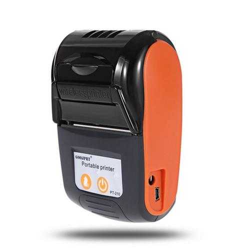 GOOJPRT 58MM Wireless Portable Bluetooth Thermal Receipt Printer Machine For Windows Android iOS