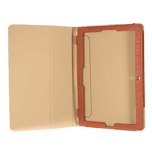 Original Tree-veins Leather Case Cover for Teclast P10 Brown