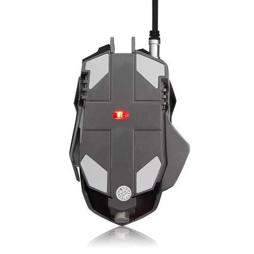 Zeredate X300GY Mechanical Macros Define Gaming Mouse 250-4000 DPI 7 Keys USB Wired Optical Mouse