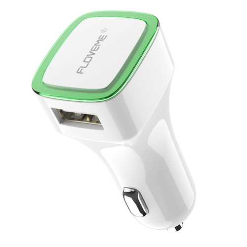 FLOVEME LED Indicator Dual USB Fast Car Charger For iPhone X 8Plus Oneplus 5t Xiaomi Mi A1 S8