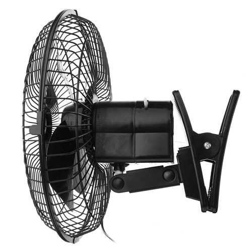 10 Inch 12/24V Car Clip On Cooling Fan 2 Speed Airflow for Home Boat Truck Caravan