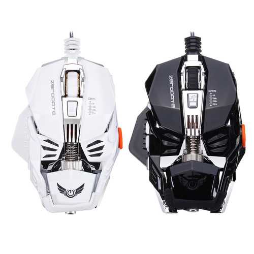 ZERODATE X600 4000DPI USB Wired Backlit Programmable Gaming Mouse Supports Macro Setting