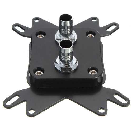 Black POM CPU Water Cooling Block for AMD AM2 AM3 for Intel 775 1155 1156