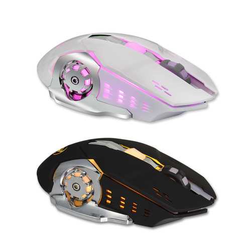 HXSJ M70 2.4GHz 2400DPI Wireless Rechargeable Gaming Mouse Ergonomic Optical Mouse