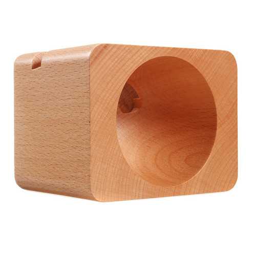Wooden Natural Sound Amplifier Desktop Phone Holder Stand for iPhone Xiaomi Mobile Phone