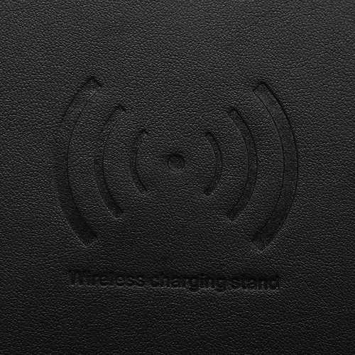 Imitation Leather Mobile Phones Wireless Fast Charger Mouse Pad Qi Wireless Charging