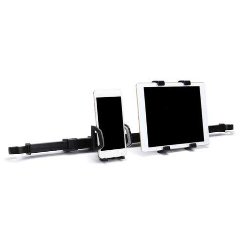 360° Dual Seat Holder Mount Stand For Pad Rotating Auto Headrest Car For Phone iPad Tablet