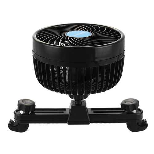 6 Inch 12V Vehicle Auto Car Headrest Rear Seat Cooling Fan 360 Degree Rotatable Stepless