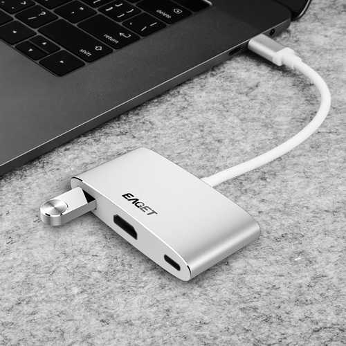 Eaget CH13 3 In 1 Type-C to USB 3.0 HDMI Type-C Converter Multifunction HUB For Macbook Tablet PC