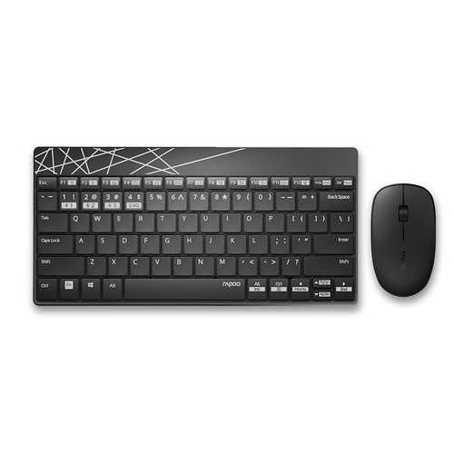 Rapoo 8000M Wireless Bluetooth 3.0/4.0 Keyboard And Mouse Combo Set