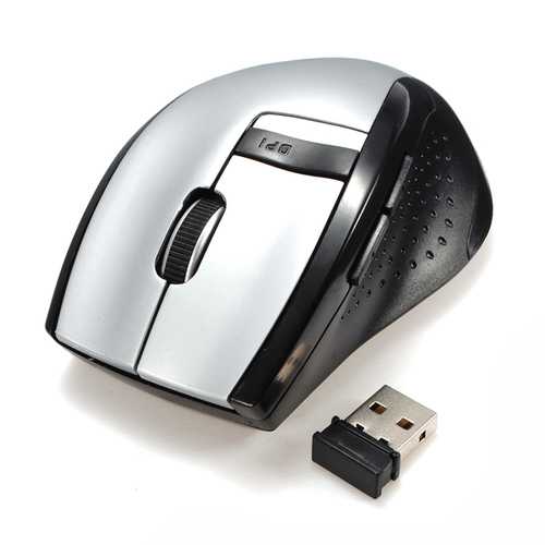 Portable Optical RF 2.4GHz Ergonomic USB Receiver Wireless Mouse