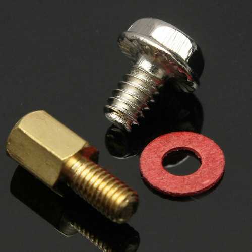 10x 6.5mm Brass Standoff 6-32 - M3 PC Case Motherboard Riser Screws Washers