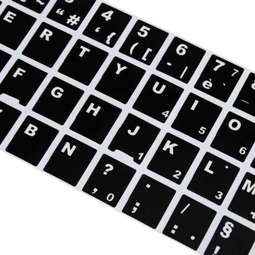 French Standard Layout Durable Keyboard Alphabet Sticker