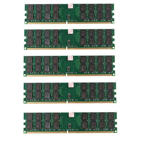 5 PCS 4GB DDR2 800MHZ PC2-6400 240 Pins Desktop PC Memory AMD Motherboard