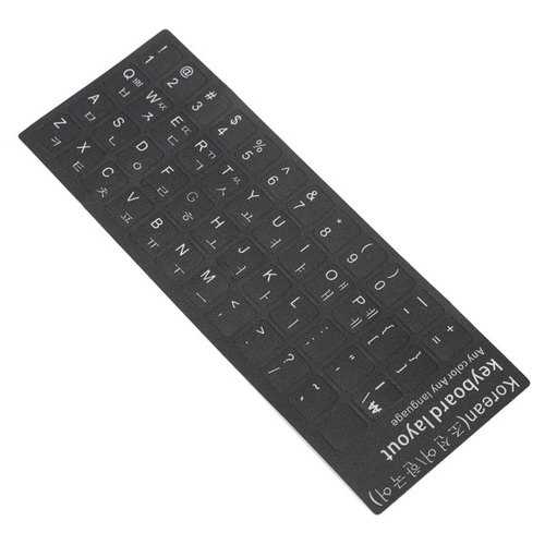 Korean Keyboard Transparent Laptop Desktop Alphabet Stickers Protective Film