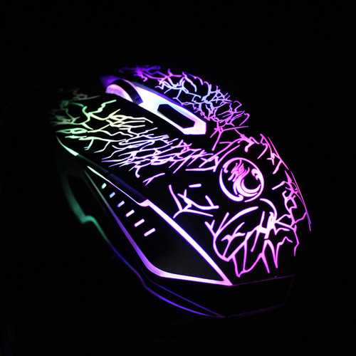 Estone X5 USB Wired 800/1200/1600/2400 DPI Gaming Mouse with LED Breathing Light