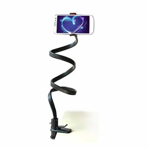 Universal 105CM 360 Degree Flexible Lazy Snake Flat Stand Holder Selfie Stick for Under 6 inch Smartphone