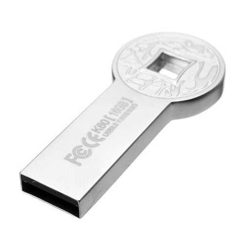 EAGET K80 Flash Drive USB 3.0 Pen Drive Fashion Round Ancient Coins Metal Waterproof