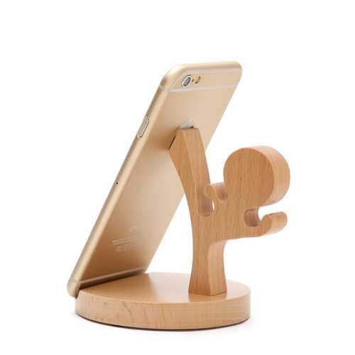 Universal Unique Wooden Kongfu Style Holder Kongfu Kid Phone Stand for iPhone 7 Samsung S8 Xiaomi