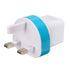 UK Plug 5V 2.1A Dual USB Home Travel Wall Power Charger Color Random Shipment