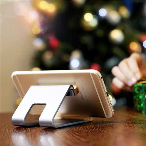 ROCK Universal Wooden Aluminum Alloy Metal Desktop Mount Holder for Xiaomi Samsung iPhone Tablet