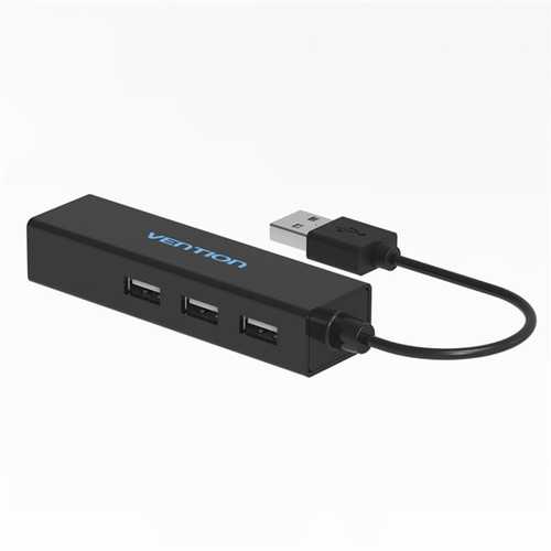 Vention VAS-J37 USB 2.0 10/100 Mbps RJ45 Lan Network Ethernet Adapter Card with 3 Ports USB Hub