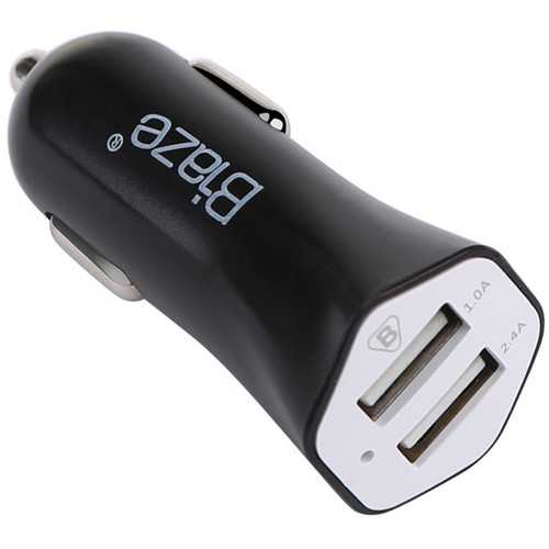 BIAZE MC5 5V 3.4A Dual USB Port Car Charger Adapter For Tablet Cell Phone