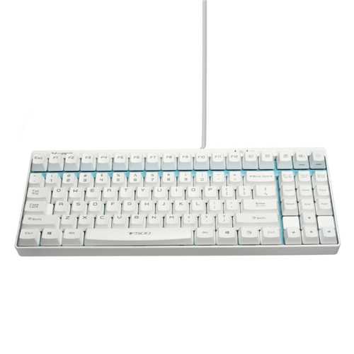 Rapoo V500 White Mechanical Gaming Keyboard 87 Keys Black Blue Brown Switches