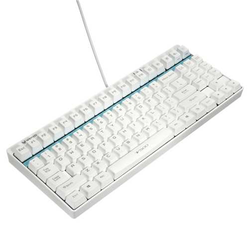 Rapoo V500 White Mechanical Gaming Keyboard 87 Keys Black Blue Brown Switches