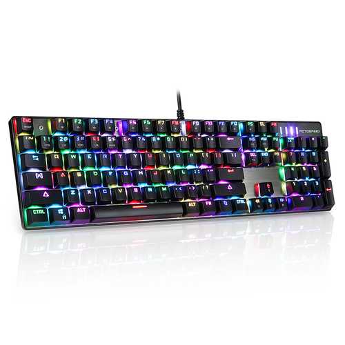 MOTOSPEED Inflictor CK104 NKRO RGB Backlit Mechanical Gaming Keyboard Outemu Blue Switch