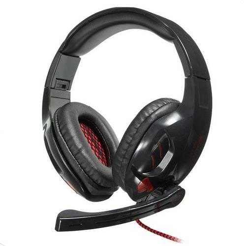 Gaming Headset 7.1Ch Stereo Foldable Headbrand Headphone USB LED With Mic