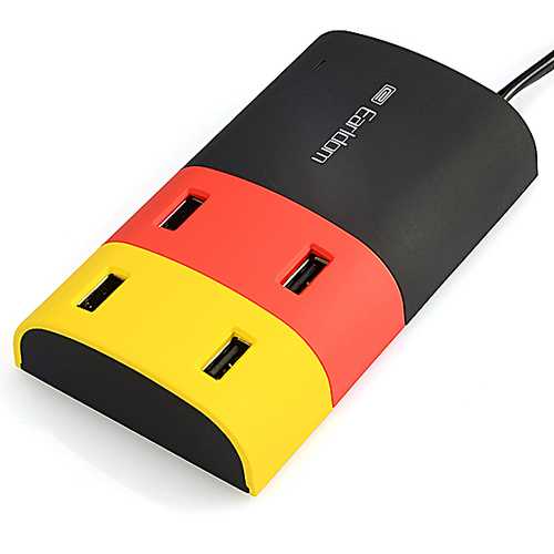 Earldom 5V 6.2A 4 Port HUB USB Charger For Tablet Phone