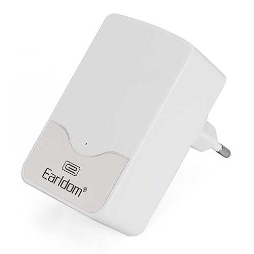 Earldom EU 5V 4.4A 4 Port USB Charger Adapter with Data Cable