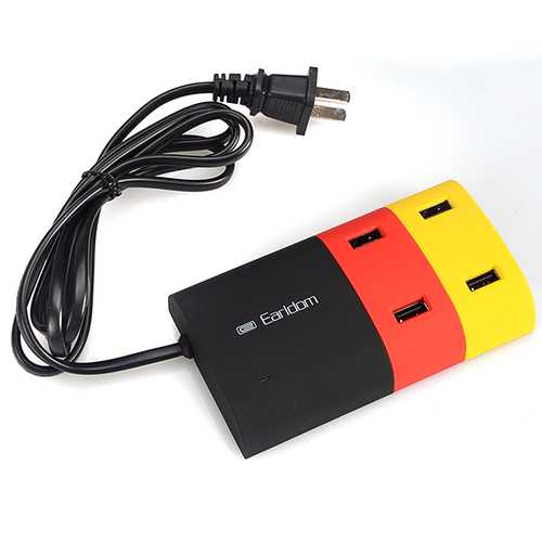 Earldom 5V 6.2A 4 Port HUB USB Charger